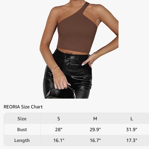 77. NEW| Women’s Size Medium Sexy One Shoulder Double Lined Seamless Cropped Top - Picture 5 of 6